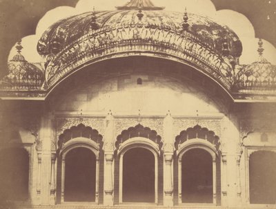 Exterior of the Crystal Throne in the Dewan-i-Khas by Charles Moravia